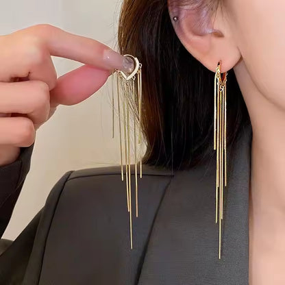 Minimalist Gold Hoop Earrings Ms03