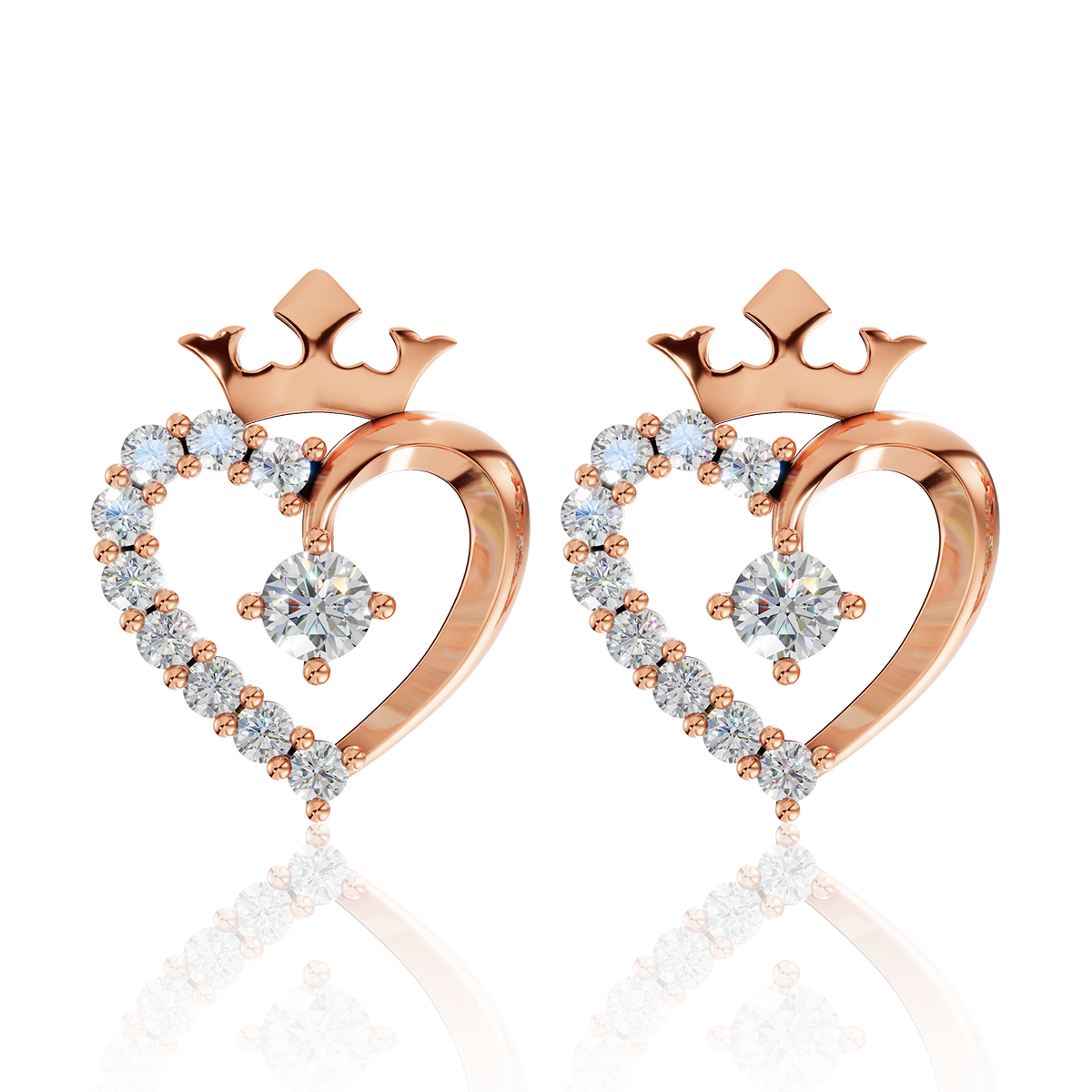 SOOBIN'S QUEEN | Arlina CZ Gold Jewelry Collection (Earrings & Necklaces in 10K/14K Gold)