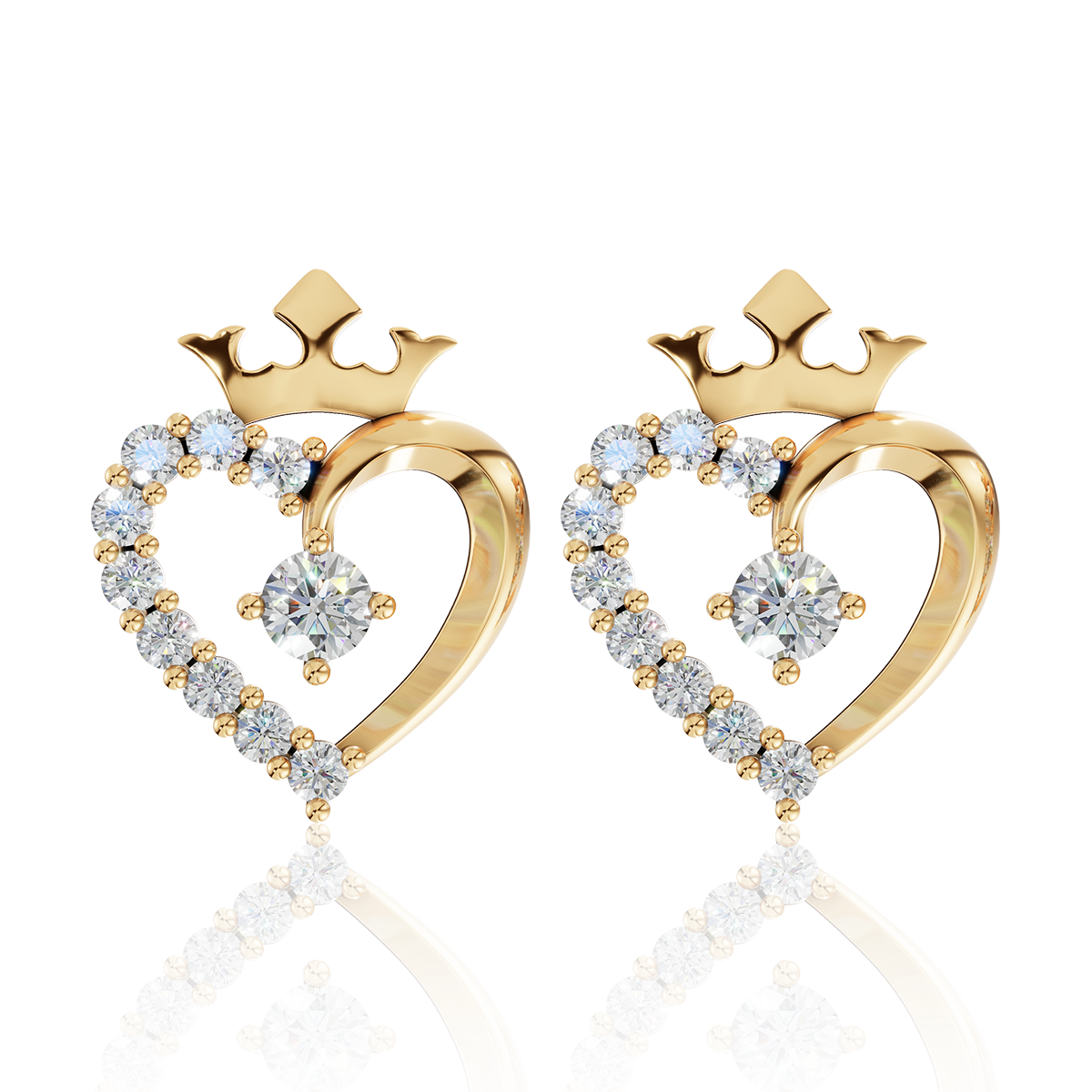 SOOBIN'S QUEEN | Arlina CZ Gold Jewelry Collection (Earrings & Necklaces in 10K/14K Gold)