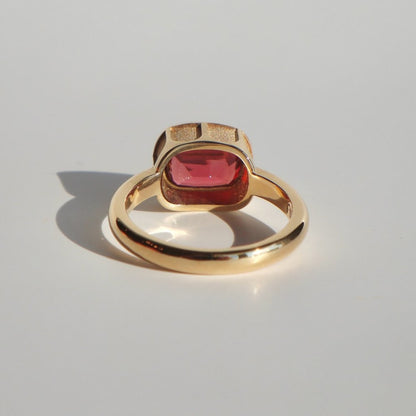 The Petal Ring: Rhodolite Garnet