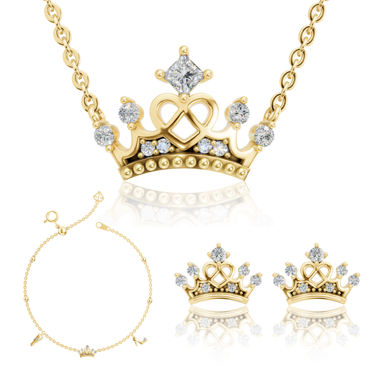 SOOBIN'S QUEEN | Hani CZ Gold Jewelry Collection (Earrings, Necklaces & Bracelets in 10K/14K Gold)