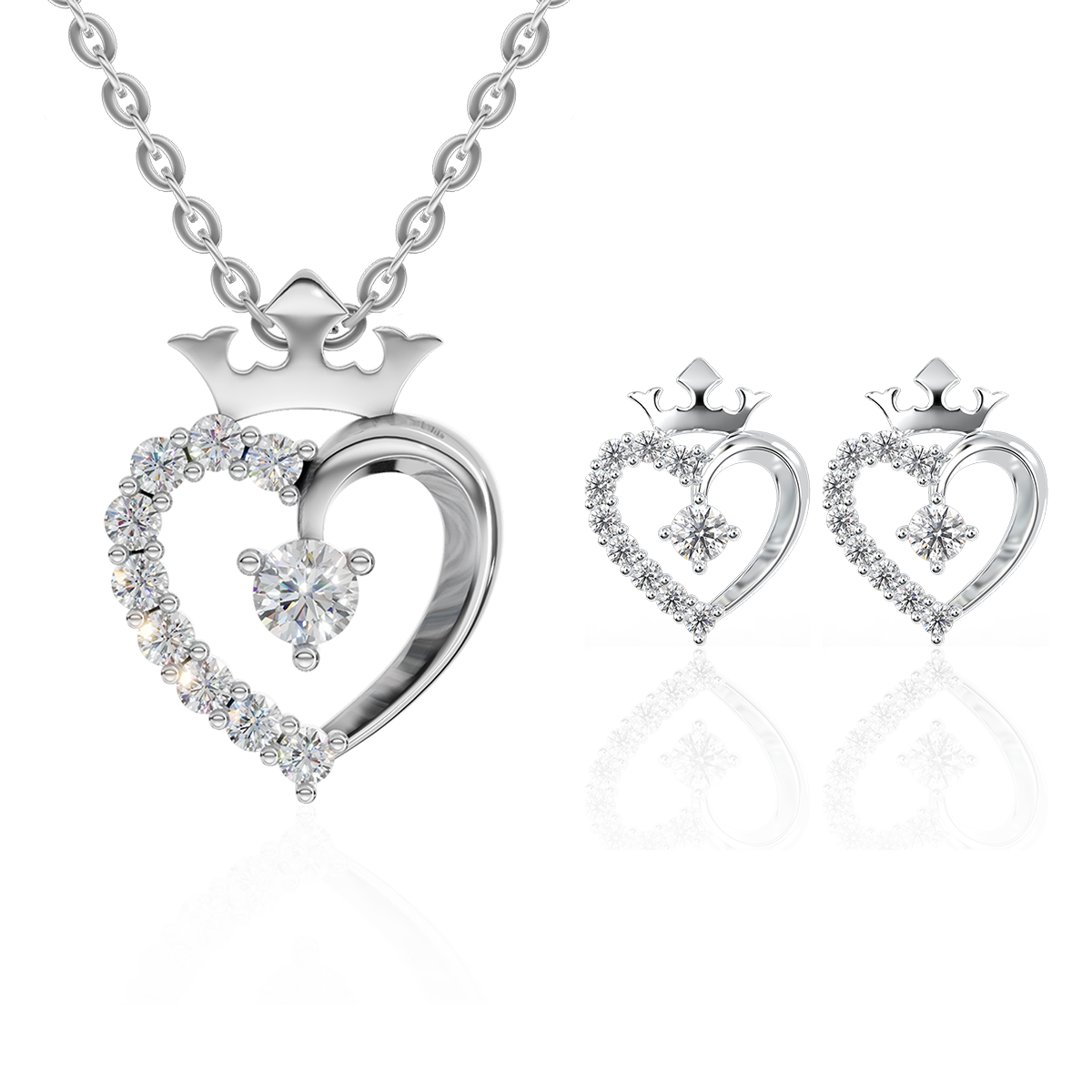 SOOBIN'S QUEEN | Arlina CZ Gold Jewelry Collection (Earrings & Necklaces in 10K/14K Gold)